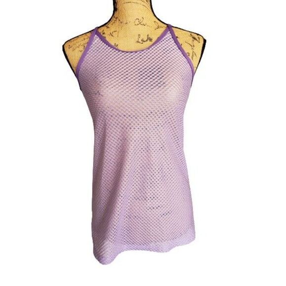 Girls Swimsuit Cover Up Beachwear Purple Pullover Coverup Medium - Picture 1 of 7